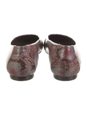 Stuart Weitzman Leather Animal Print Ballet Flats