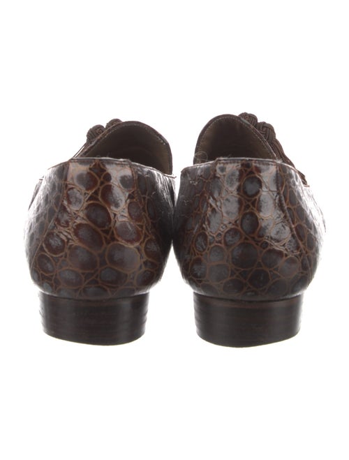 Stuart Weitzman Embossed Leather Loafers