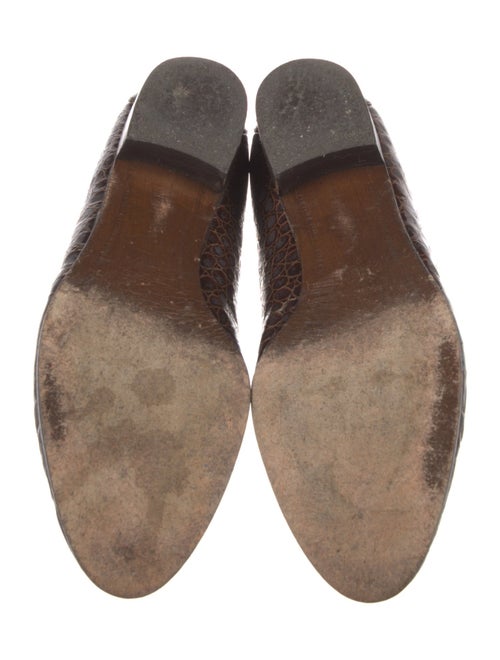 Stuart Weitzman Embossed Leather Loafers