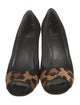 Stuart Weitzman Suede Animal Print Pumps