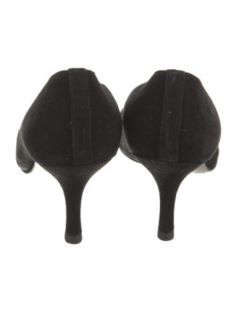 Stuart Weitzman Suede Animal Print Pumps