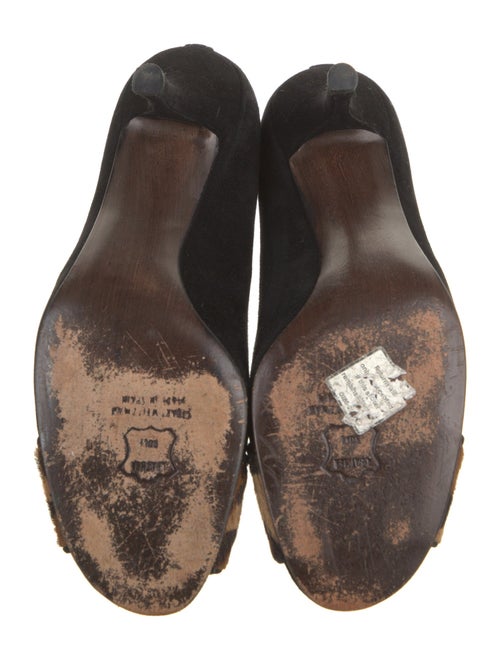 Stuart Weitzman Suede Animal Print Pumps