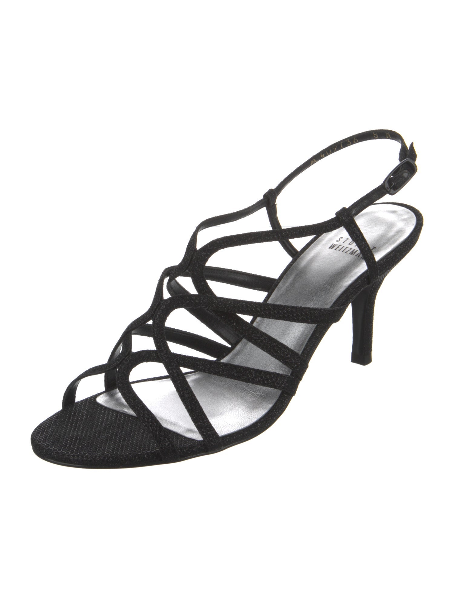Stuart Weitzman Glitter Slingback Sandals