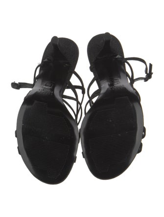 Stuart Weitzman Glitter Slingback Sandals