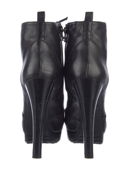 Stuart Weitzman Leather Lace-Up Boots