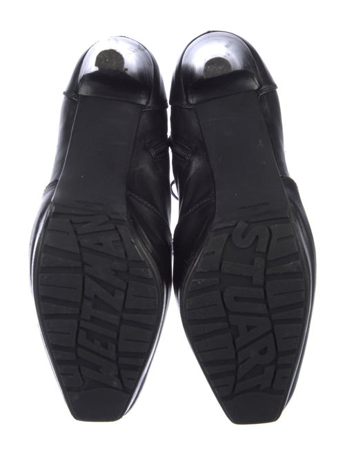 Stuart Weitzman Leather Lace-Up Boots