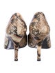 Stuart Weitzman Leather Animal Print Pumps
