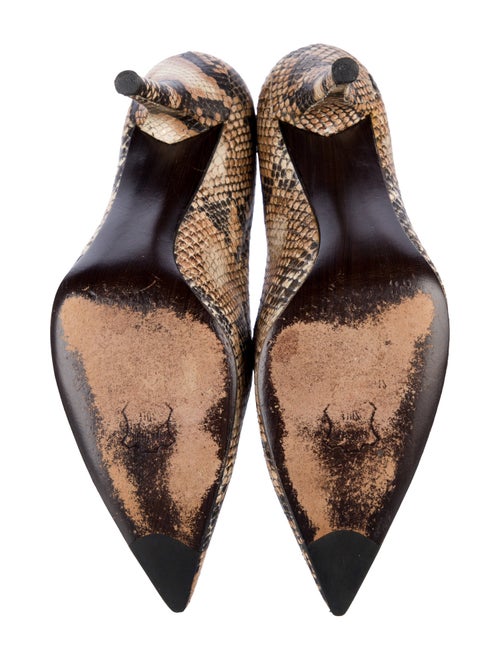 Stuart Weitzman Leather Animal Print Pumps