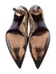 Stuart Weitzman Leather Animal Print Pumps