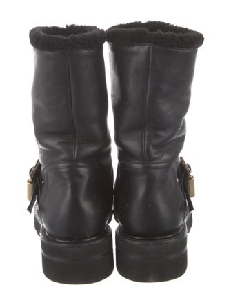 Stuart Weitzman Leather Moto Boots