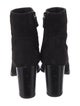 Stuart Weitzman Suede Studded Accents Sock Boots