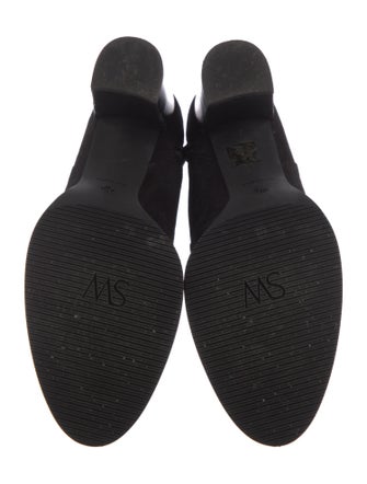 Stuart Weitzman Suede Studded Accents Sock Boots