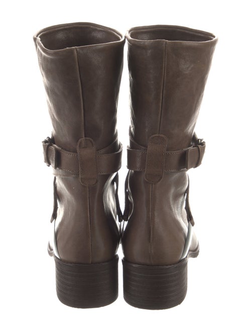 Stuart Weitzman Leather Moto Boots