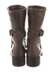 Stuart Weitzman Leather Moto Boots