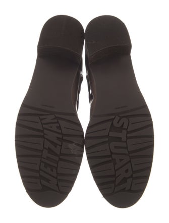 Stuart Weitzman Leather Moto Boots
