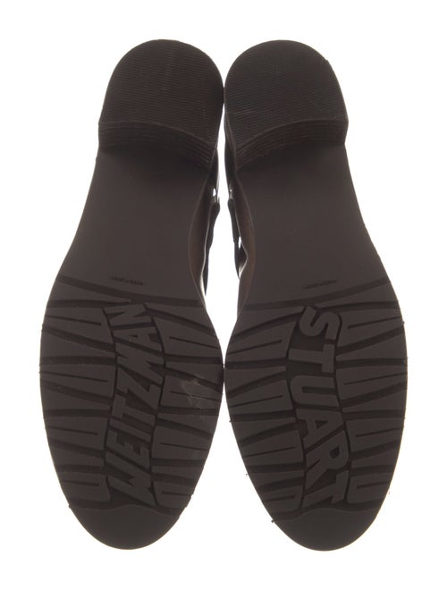 Stuart Weitzman Leather Moto Boots