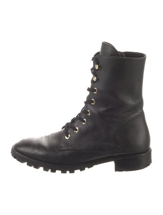 Stuart Weitzman Leather Combat Boots