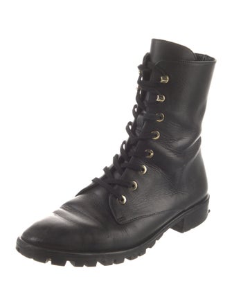 Stuart Weitzman Leather Combat Boots