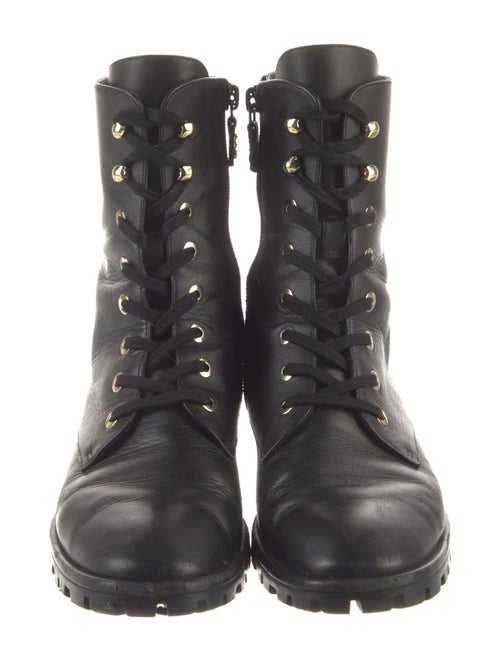 Stuart Weitzman Leather Combat Boots