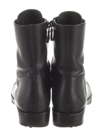 Stuart Weitzman Leather Combat Boots