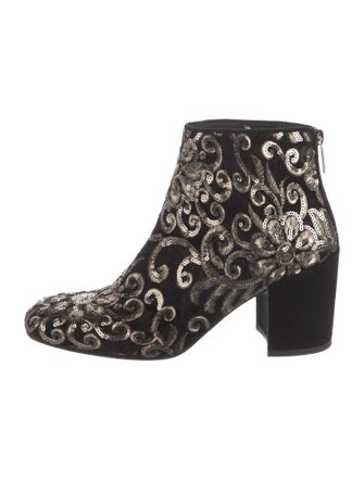Stuart Weitzman Suede Printed Boots