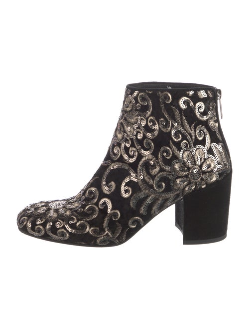 Stuart Weitzman Suede Printed Boots