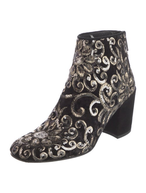 Stuart Weitzman Suede Printed Boots