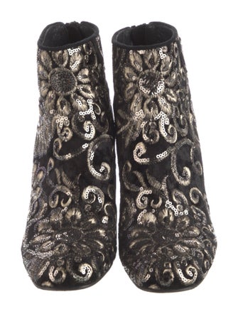 Stuart Weitzman Suede Printed Boots