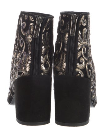 Stuart Weitzman Suede Printed Boots