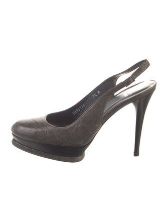 Stuart Weitzman Leather Slingback Pumps