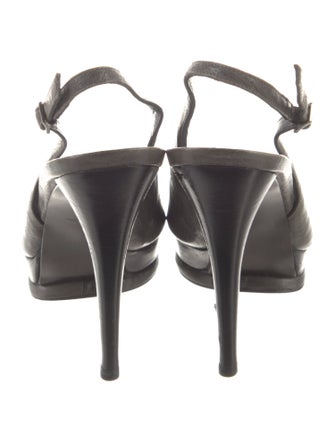 Stuart Weitzman Leather Slingback Pumps