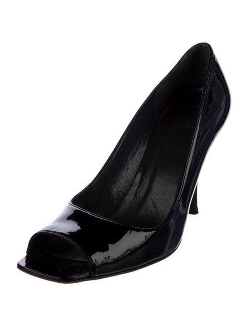 Stuart Weitzman Patent Leather Slingback Sandals