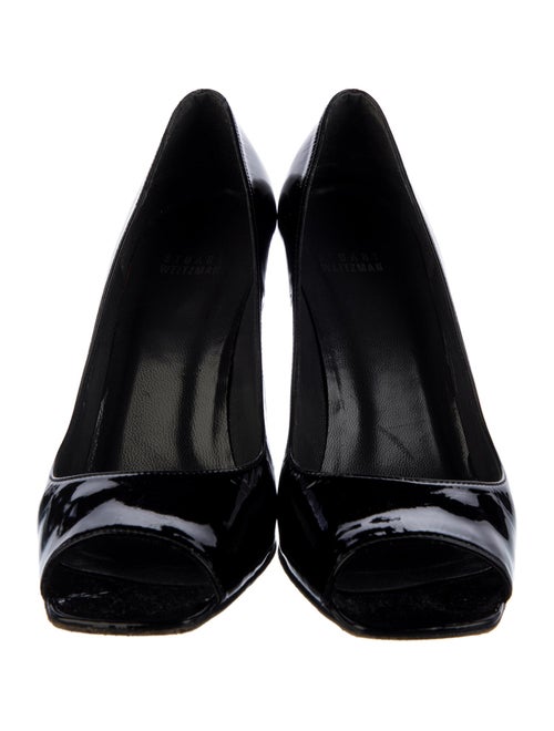 Stuart Weitzman Patent Leather Slingback Sandals