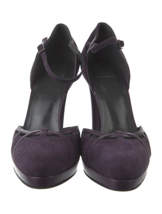 Stuart Weitzman Suede D'Orsay Pumps