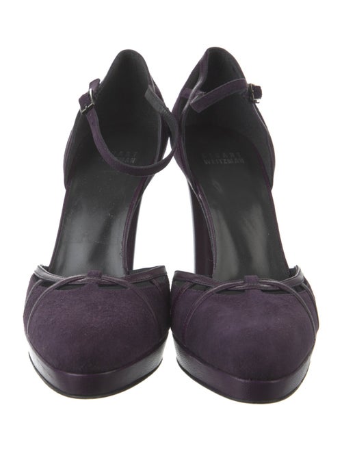 Stuart Weitzman Suede D'Orsay Pumps