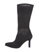 Stuart Weitzman Mesh Accents Sock Boots