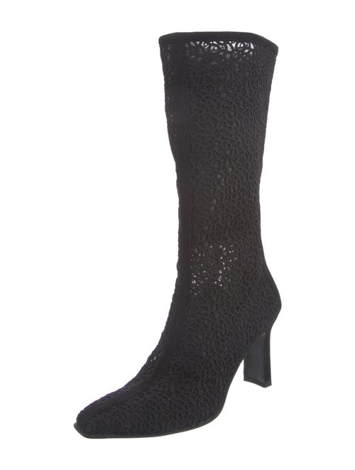 Stuart Weitzman Mesh Accents Sock Boots