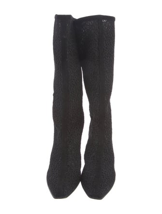 Stuart Weitzman Mesh Accents Sock Boots