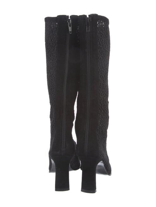 Stuart Weitzman Mesh Accents Sock Boots