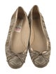 Stuart Weitzman Straw Patterned Ballet Flats