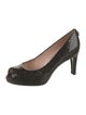 Stuart Weitzman Embossed Leather Pumps