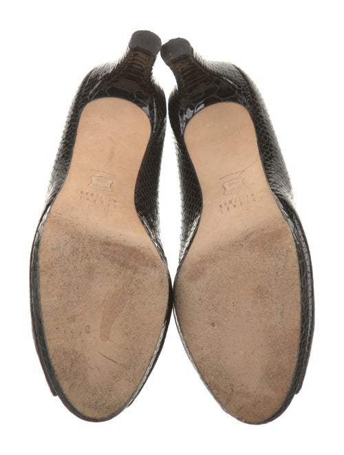 Stuart Weitzman Embossed Leather Pumps