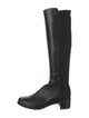 Stuart Weitzman Leather Studded Accents Riding Boots
