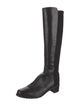 Stuart Weitzman Leather Studded Accents Riding Boots