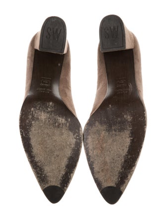 Stuart Weitzman Suede Tassel Accents Pumps