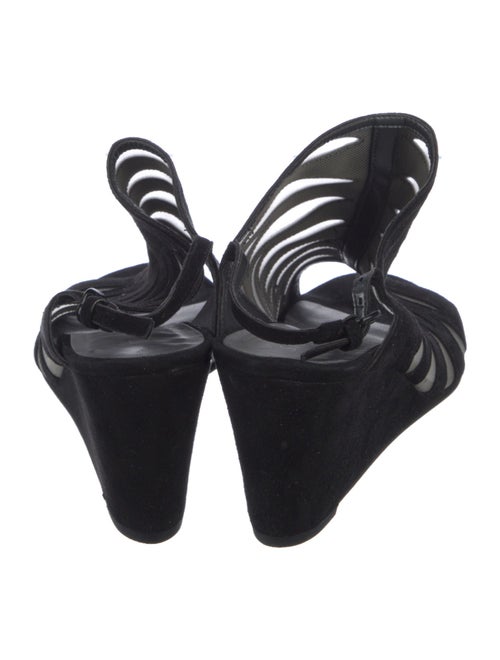 Stuart Weitzman Suede Mesh Accents Gladiator Sandals