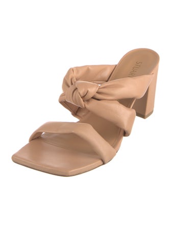 Stuart Weitzman Leather Slides