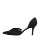 Stuart Weitzman Lace Trim Embellishment D'Orsay Pumps