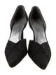 Stuart Weitzman Lace Trim Embellishment D'Orsay Pumps
