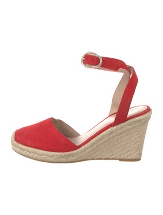 Stuart Weitzman Canvas Crystal Embellishments Slingback Pumps